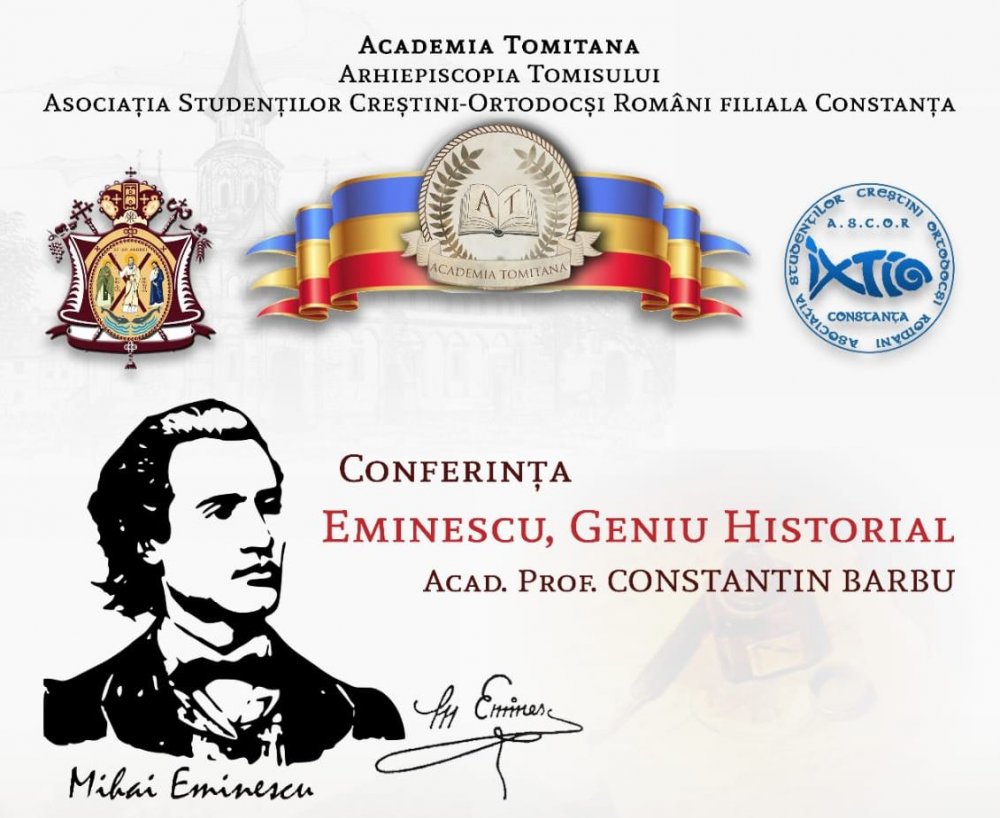 Conferința „Eminescu, geniu historial” și lansare de carte la Arhiepiscopia Tomisului - eminescu-1642087141.jpg
